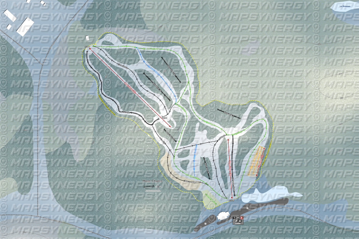 Mont Chalco trail map