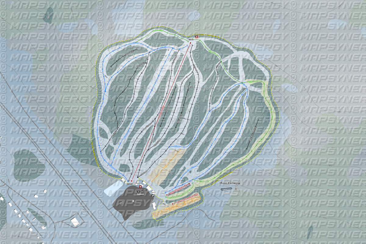 Mont Farlagne trail map