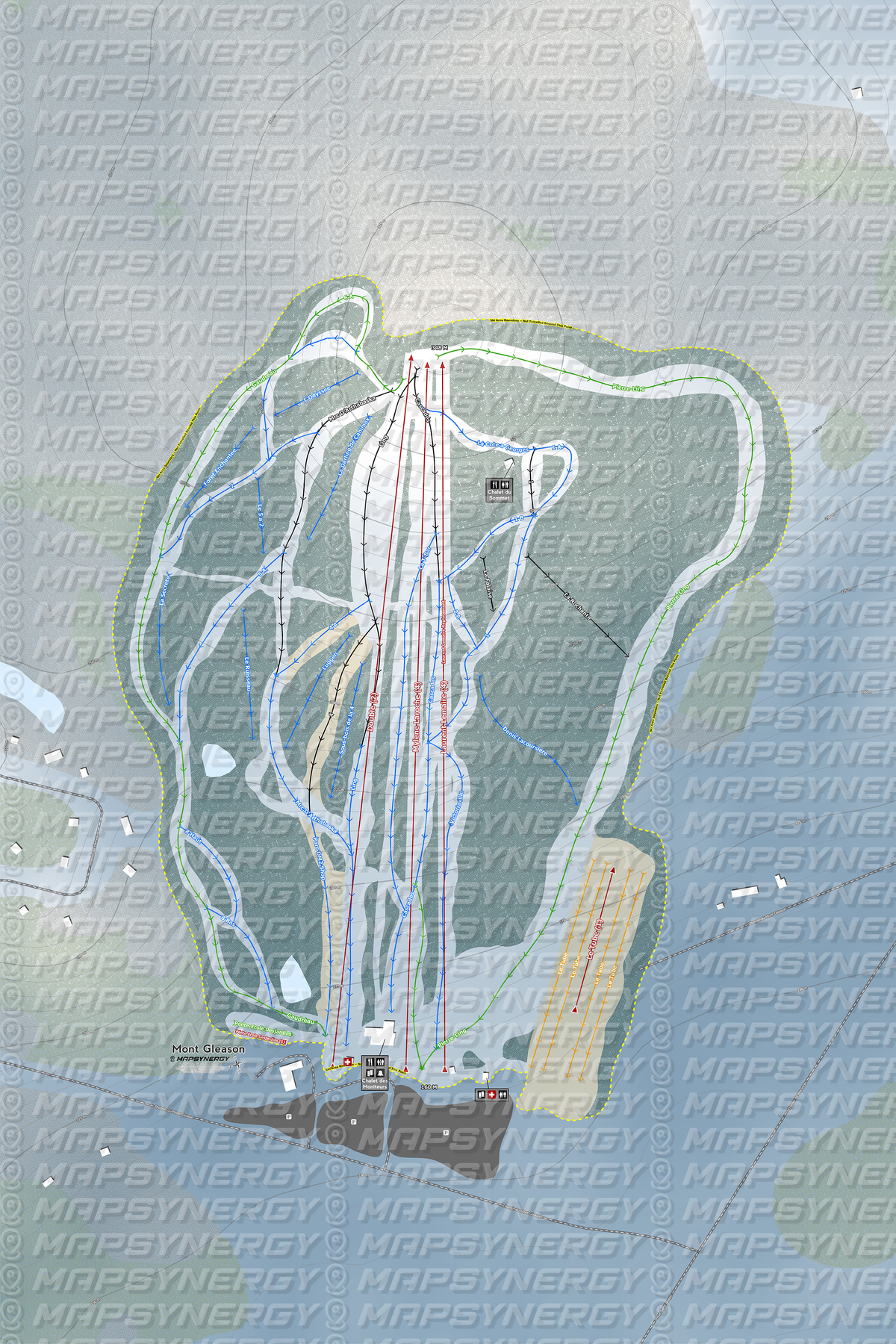 Mont Gleason trail map