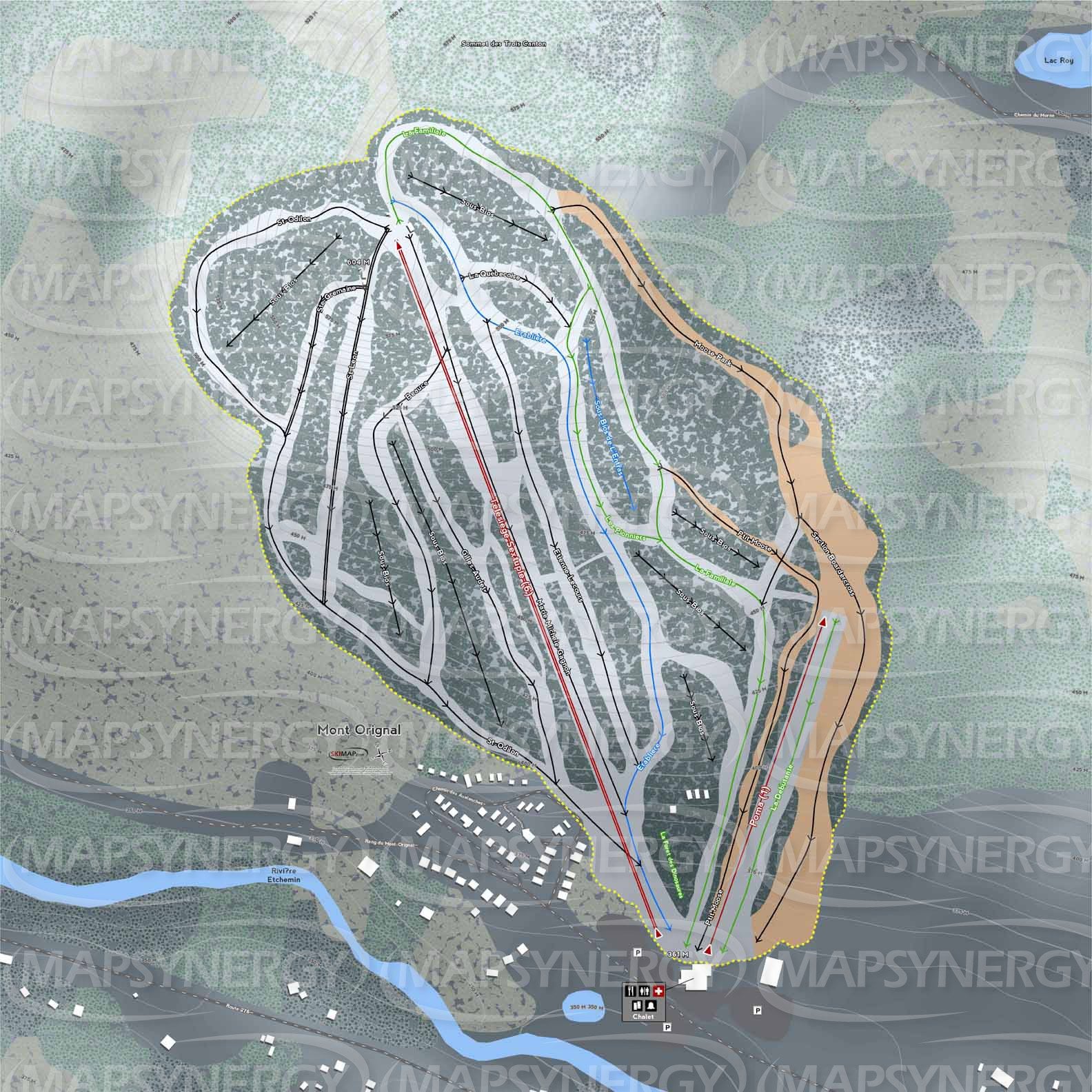 Mont Orignal trail map