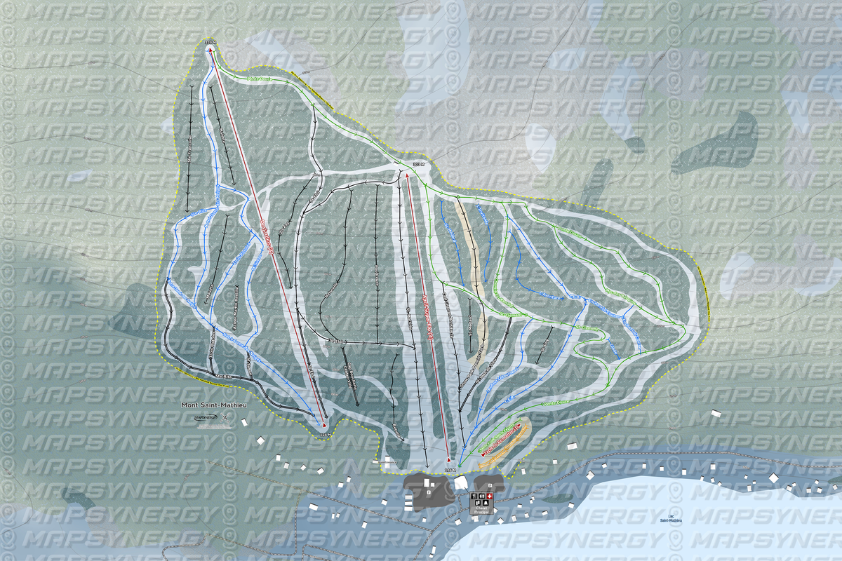 Mont Saint-Mathieu trail map