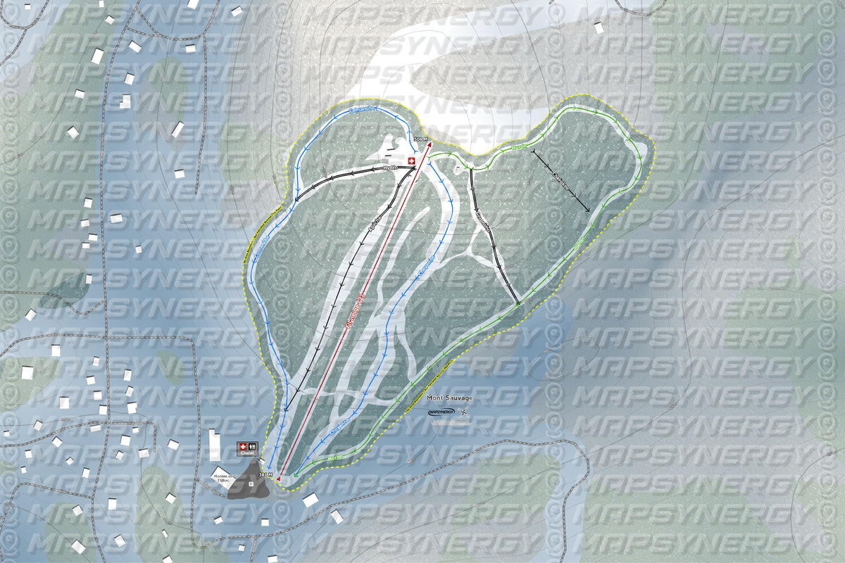 Mont Sauvage trail map
