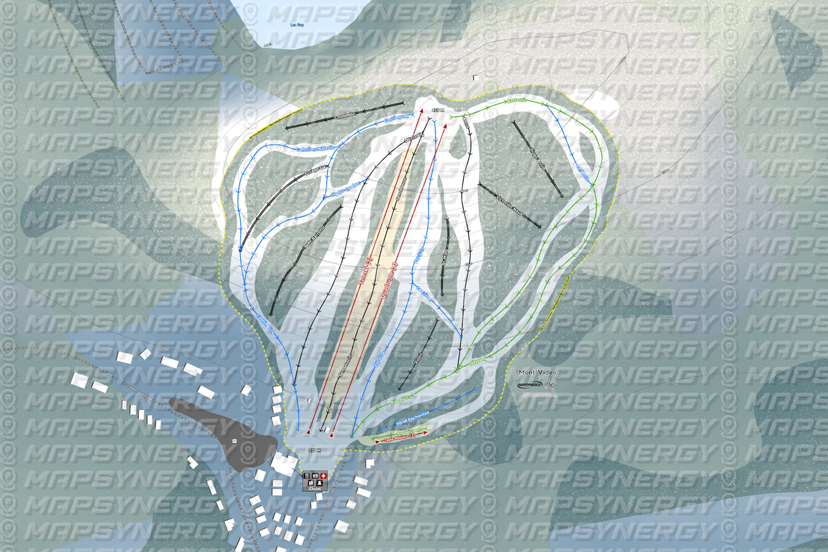 Mont Video trail map