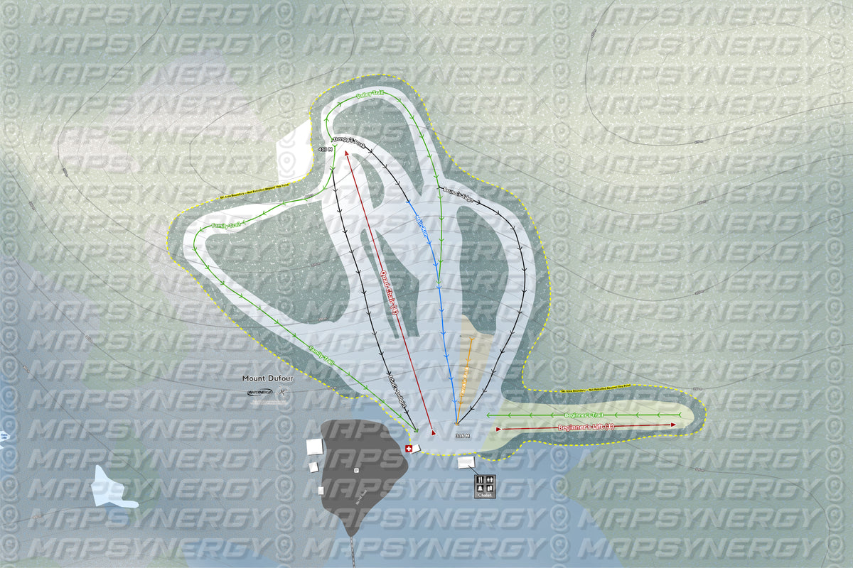 Mount Dufour trail map