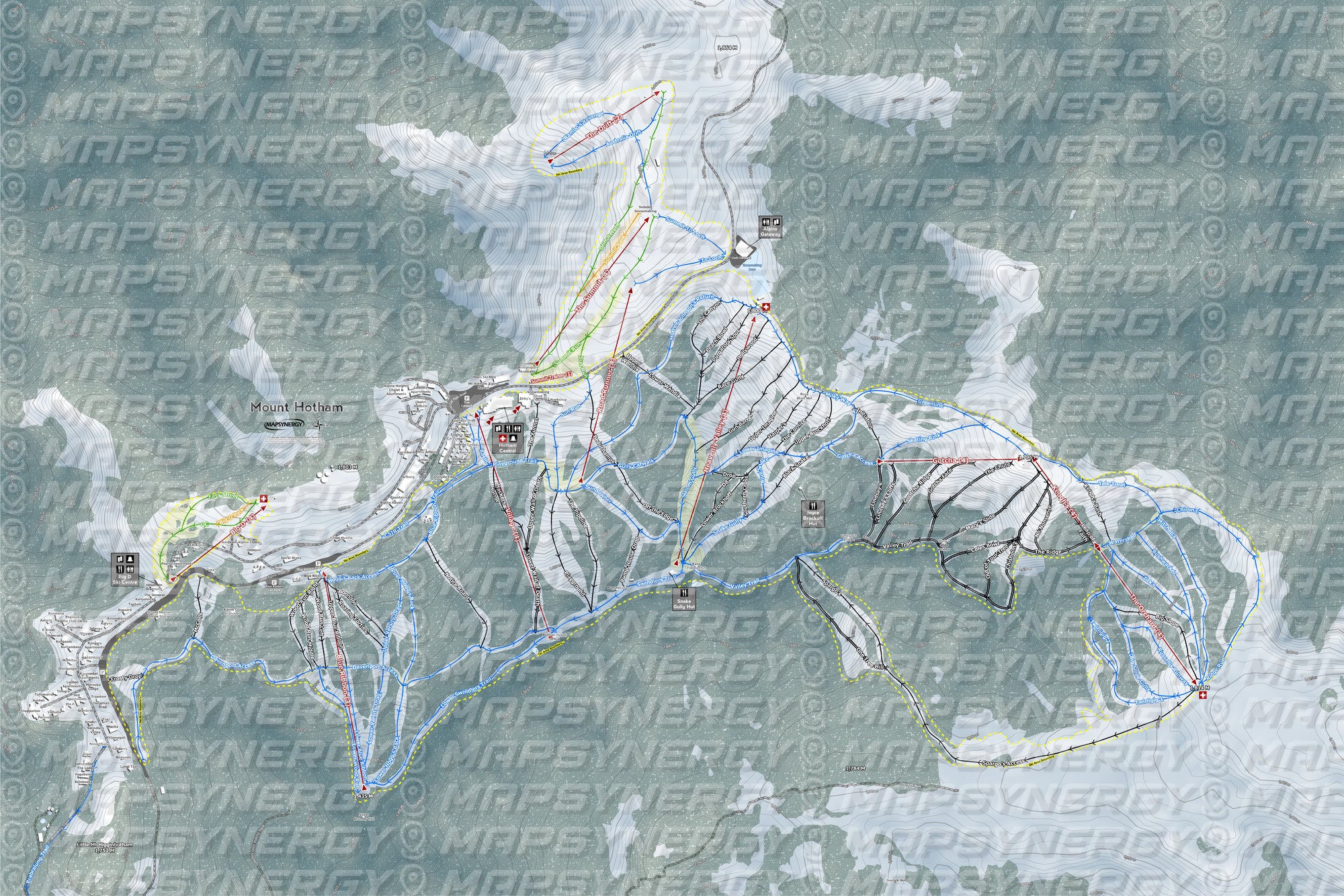 Mount Hotham trail map