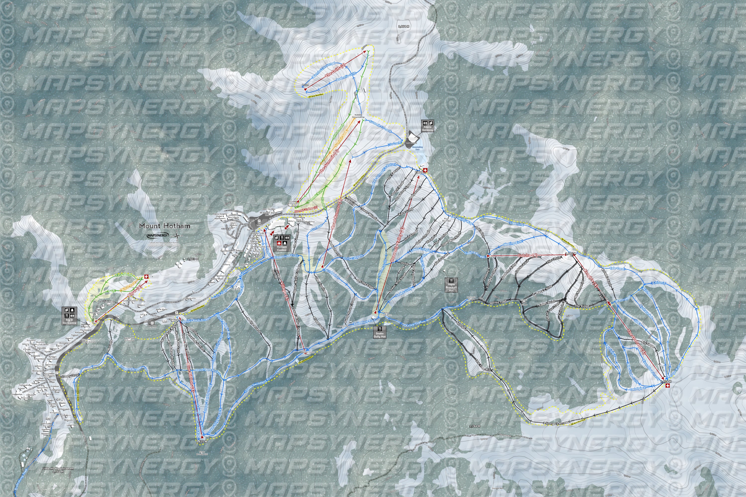 Mount Hotham trail map