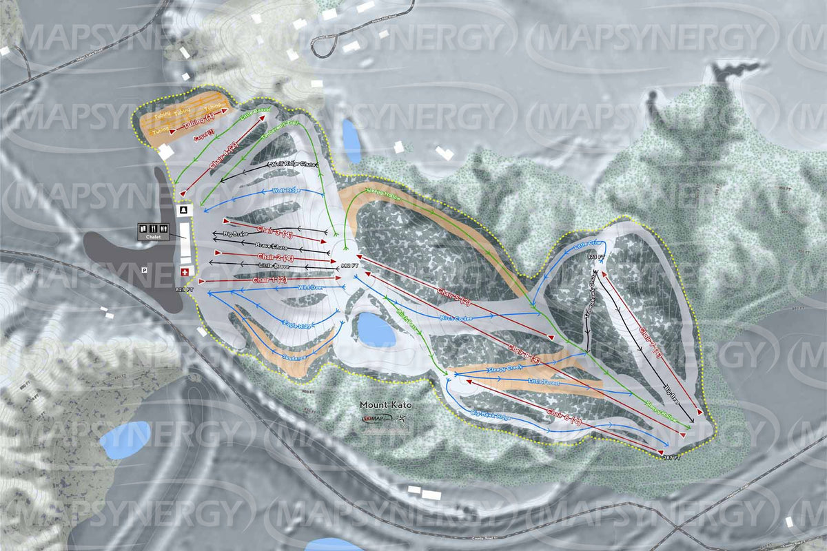 Mount Kato trail map