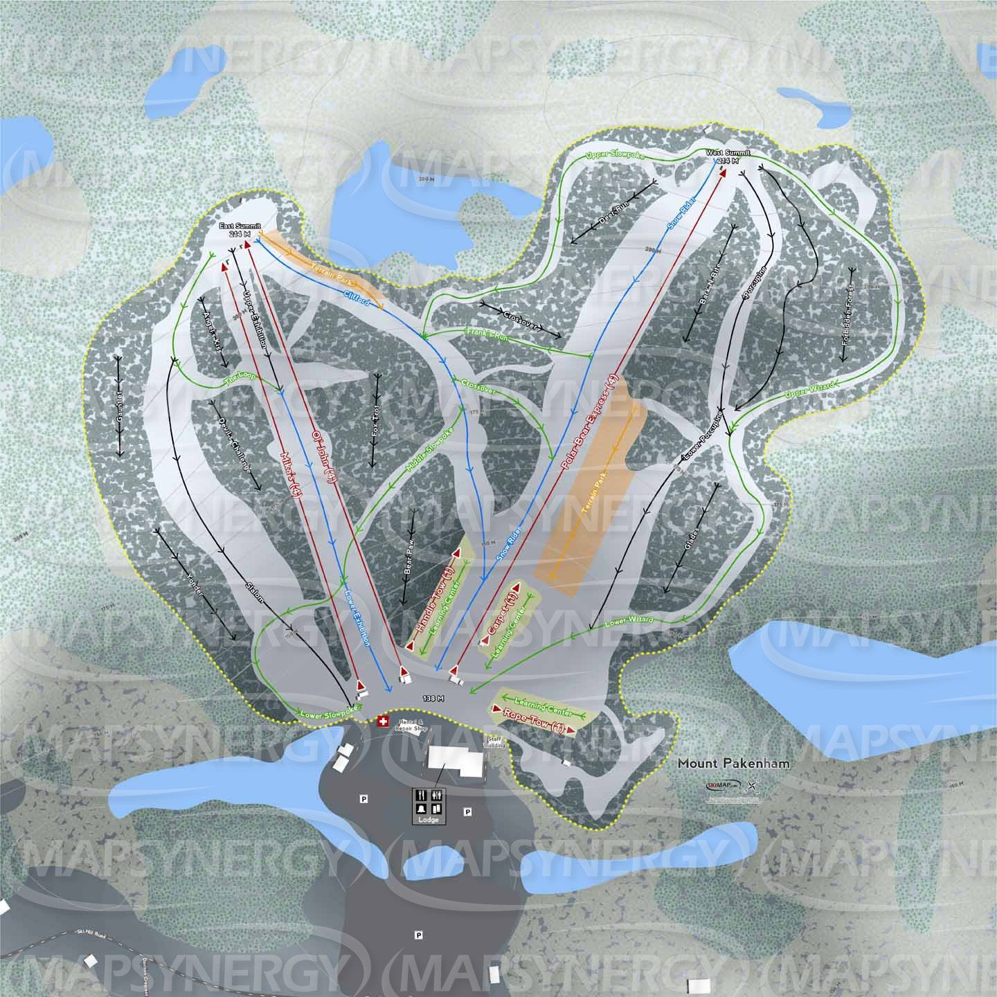 Mount Pakenham trail map