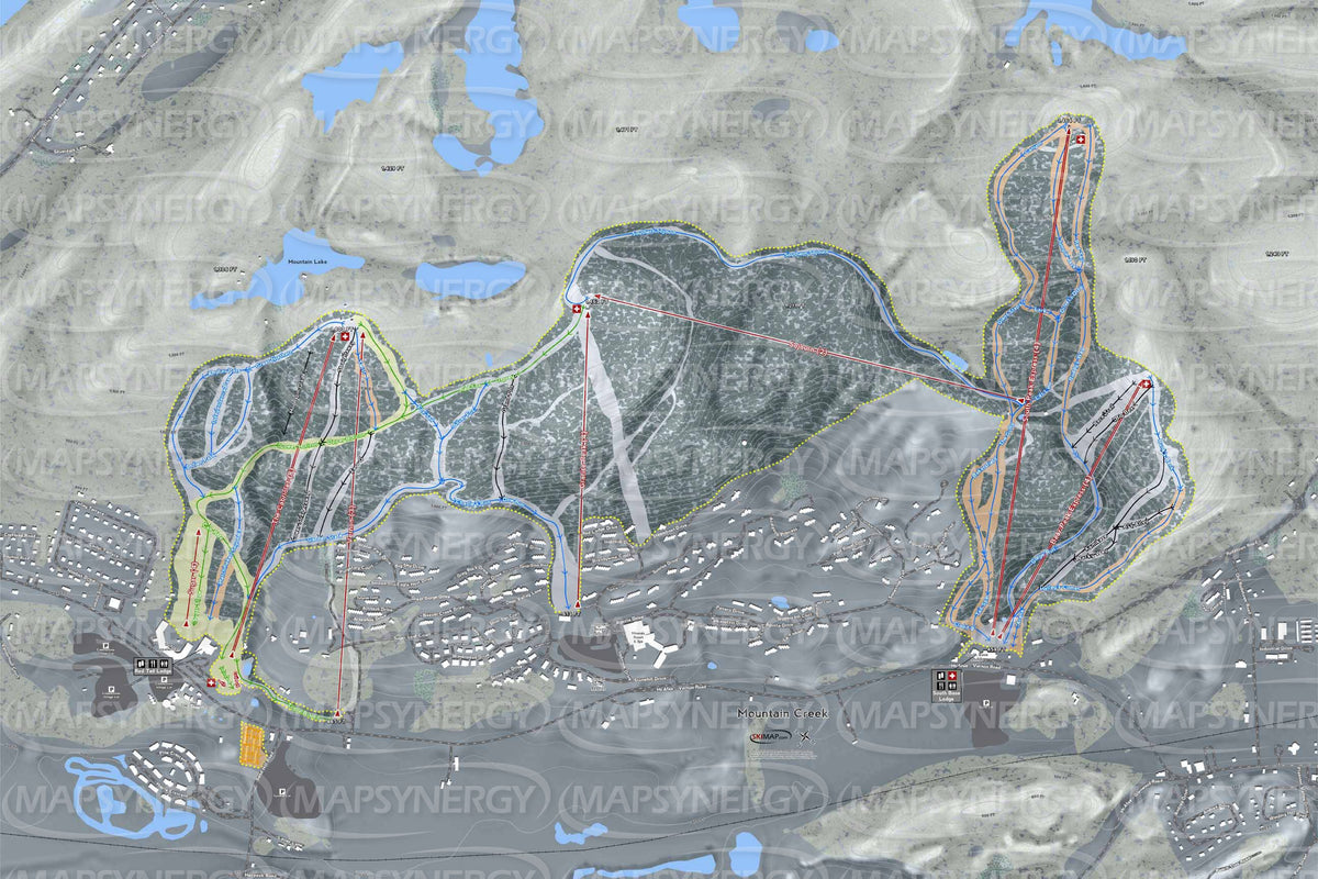 Mountain Creek trail map