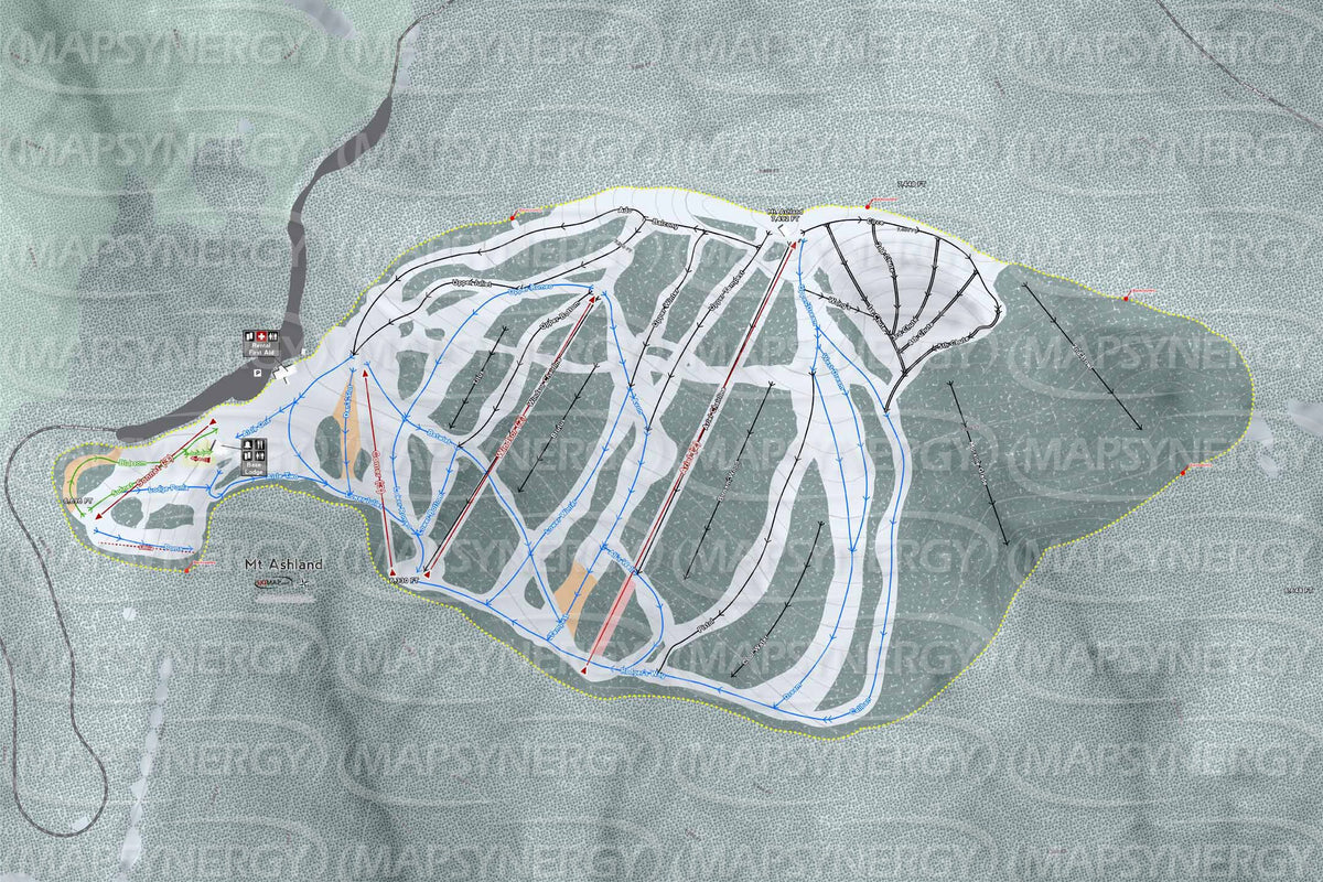 Mt Ashland trail map