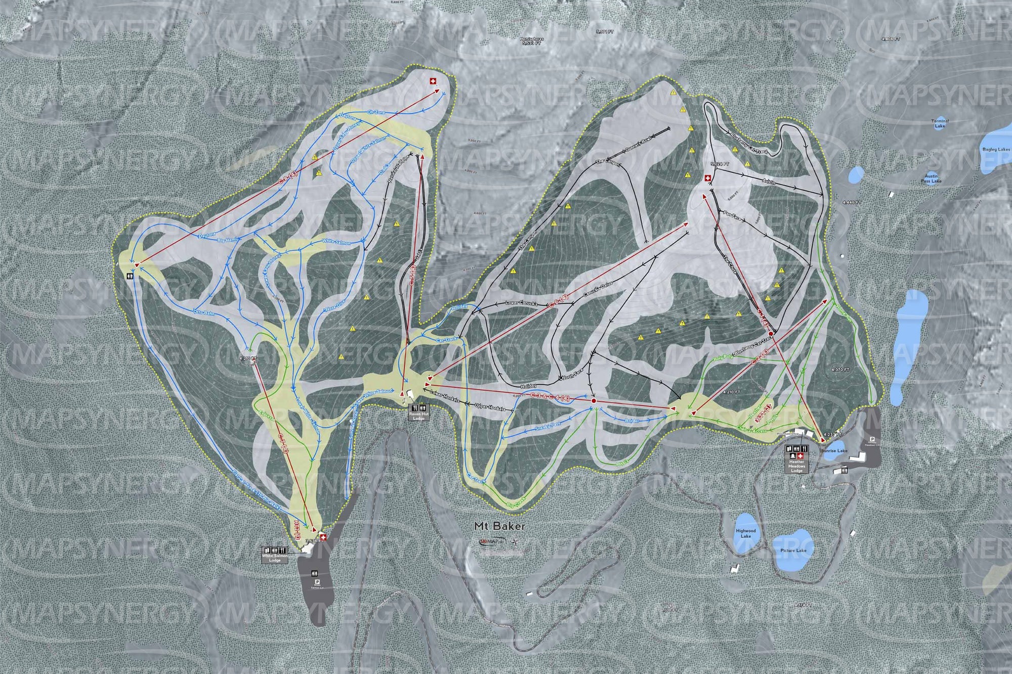 Mt Baker trail map