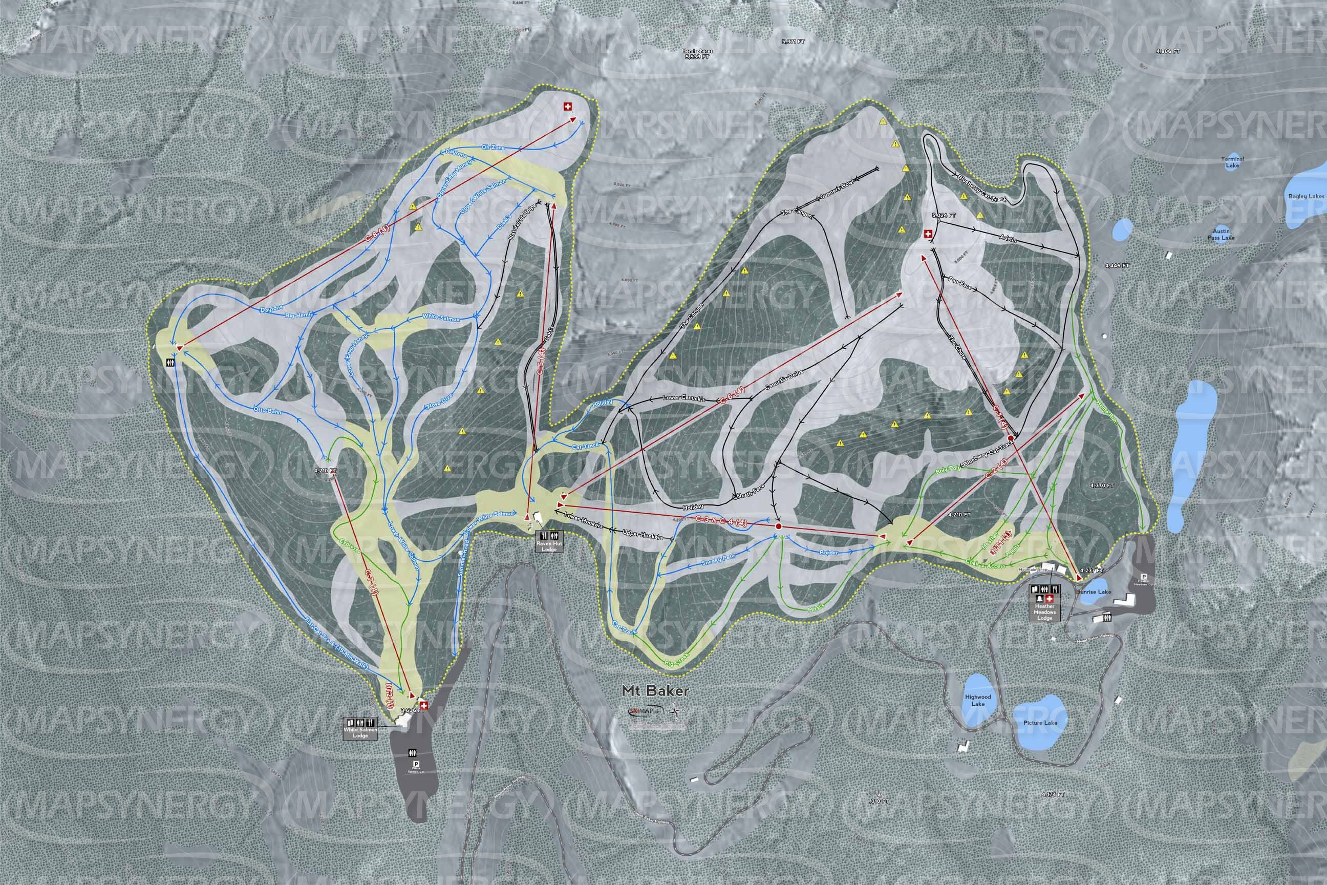 Mt Baker trail map