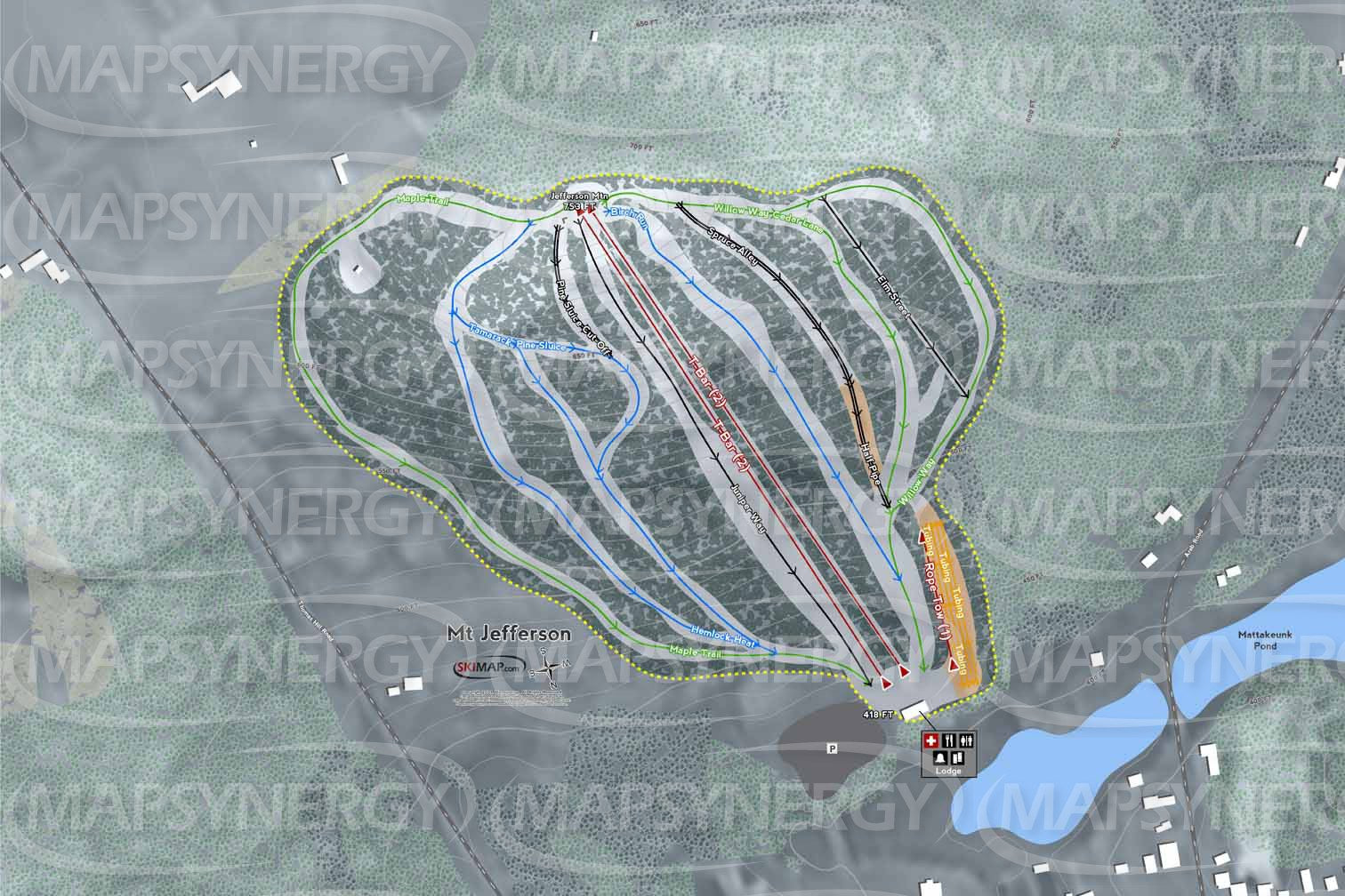 Mt. Jefferson trail map