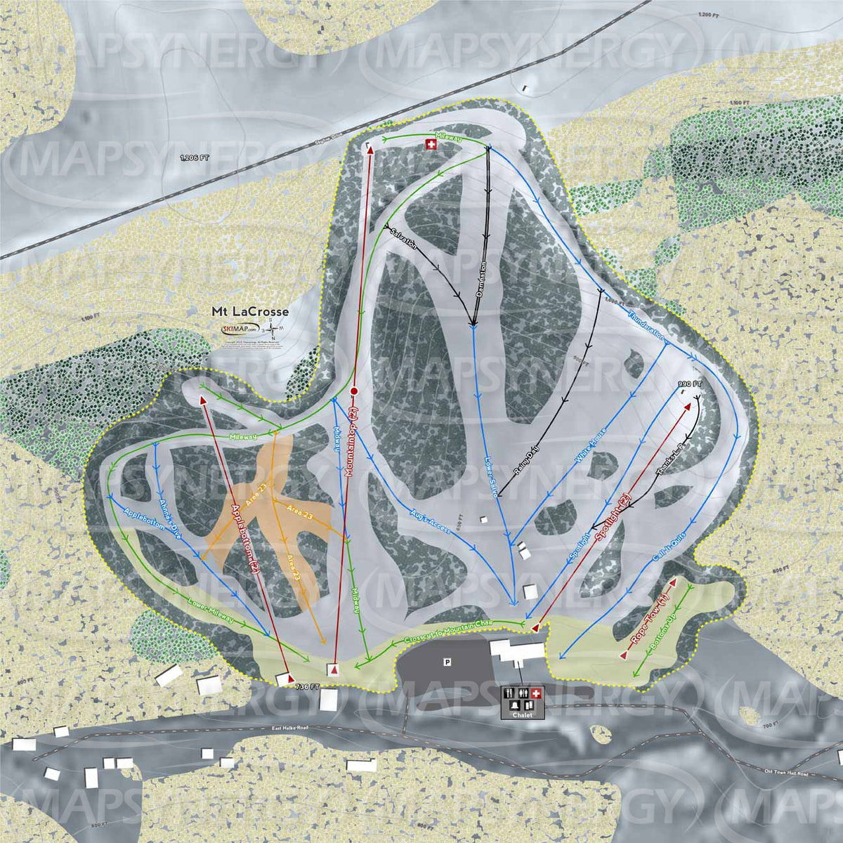 Mt. La Crosse trail map