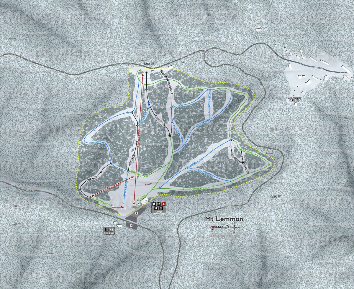 Mt Lemmon trail map