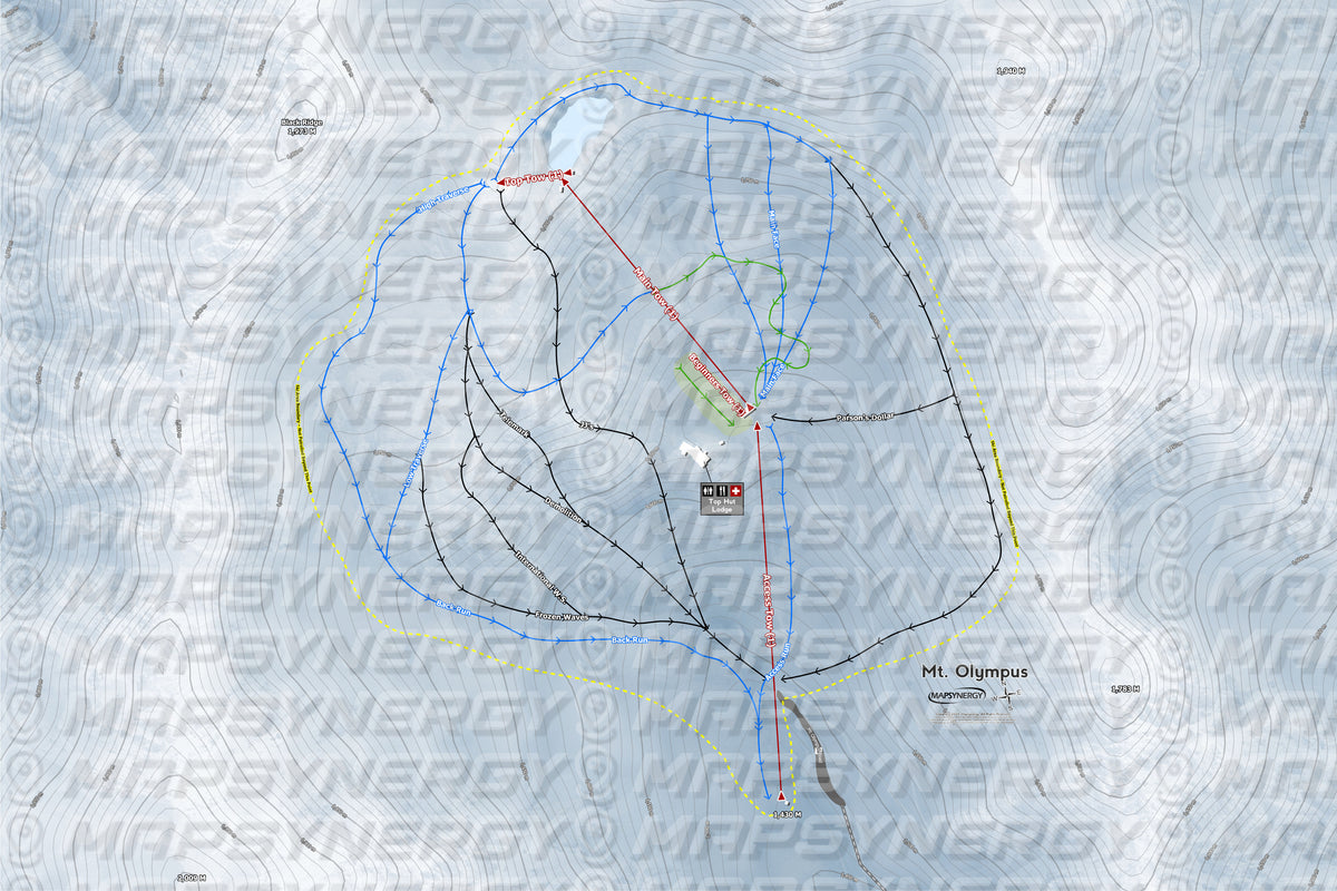 Mt Olympus trail map