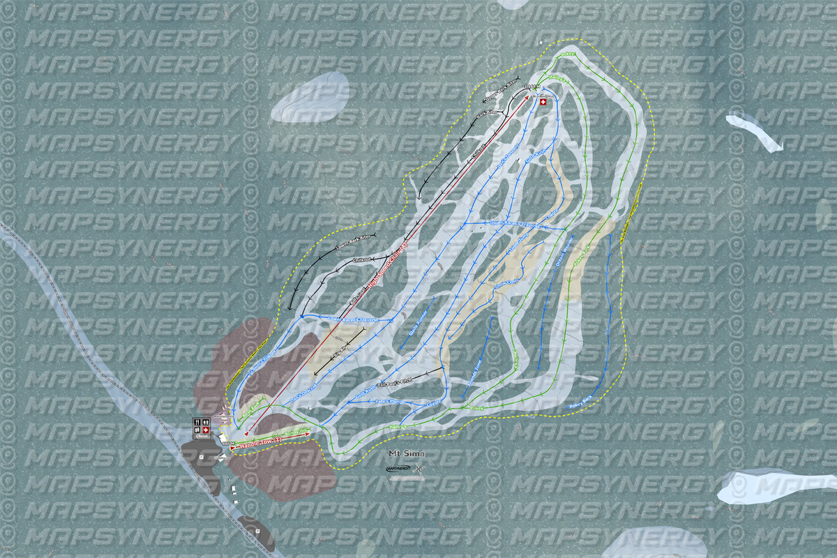 Mt Sima trail map