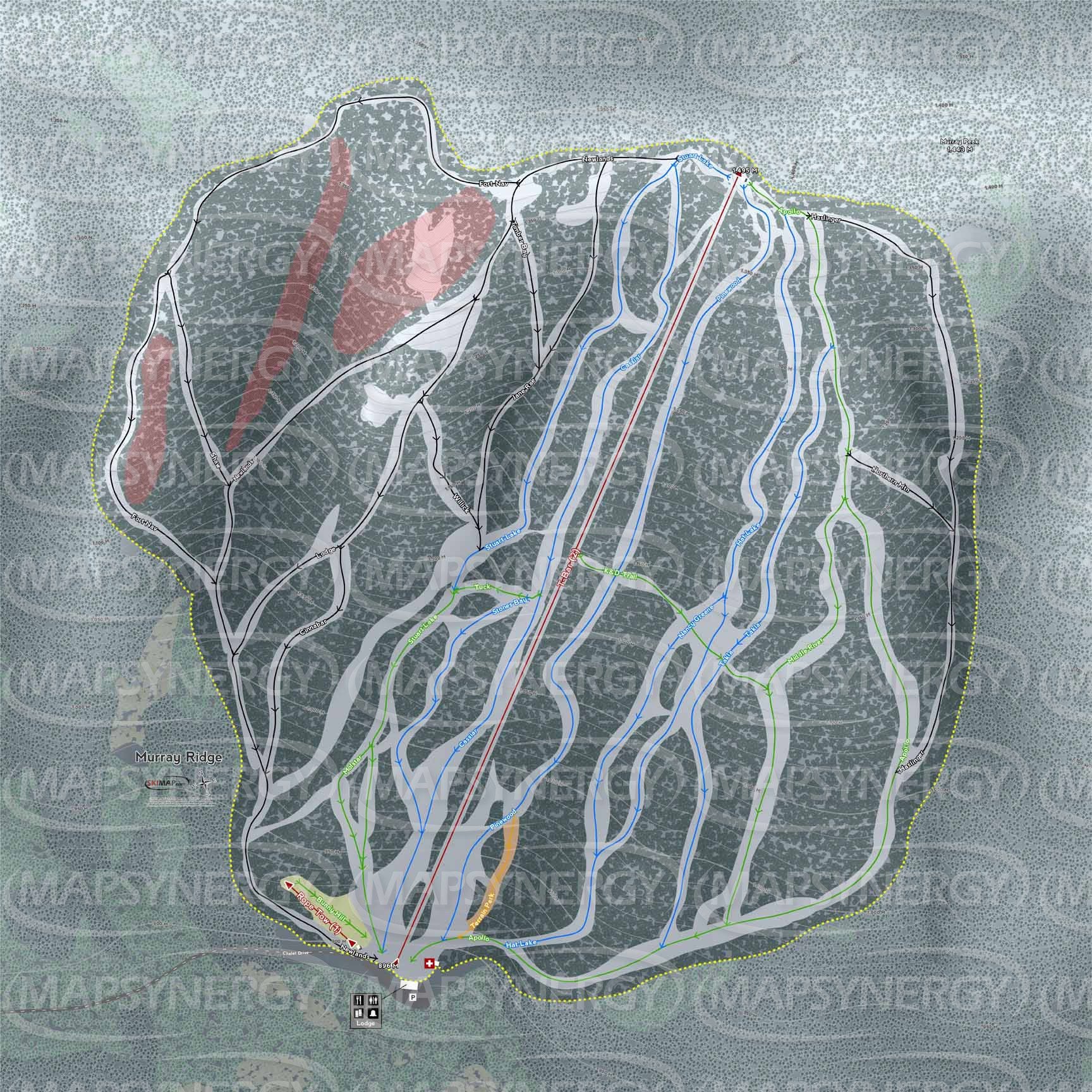 Murray Ridge trail map