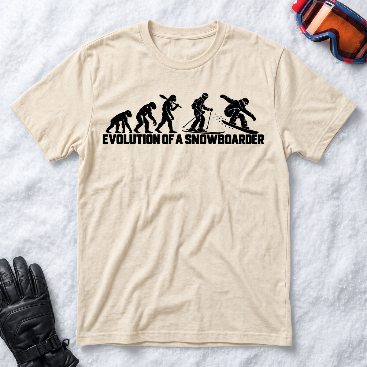 Evolution of Skiing and Snowboarding - T-Shirt