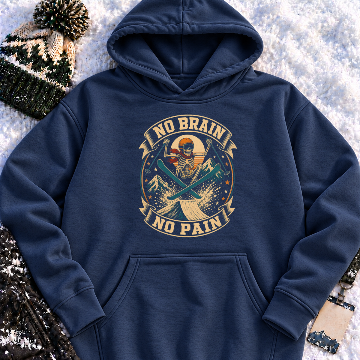 No Brain No Pain – Hoodie