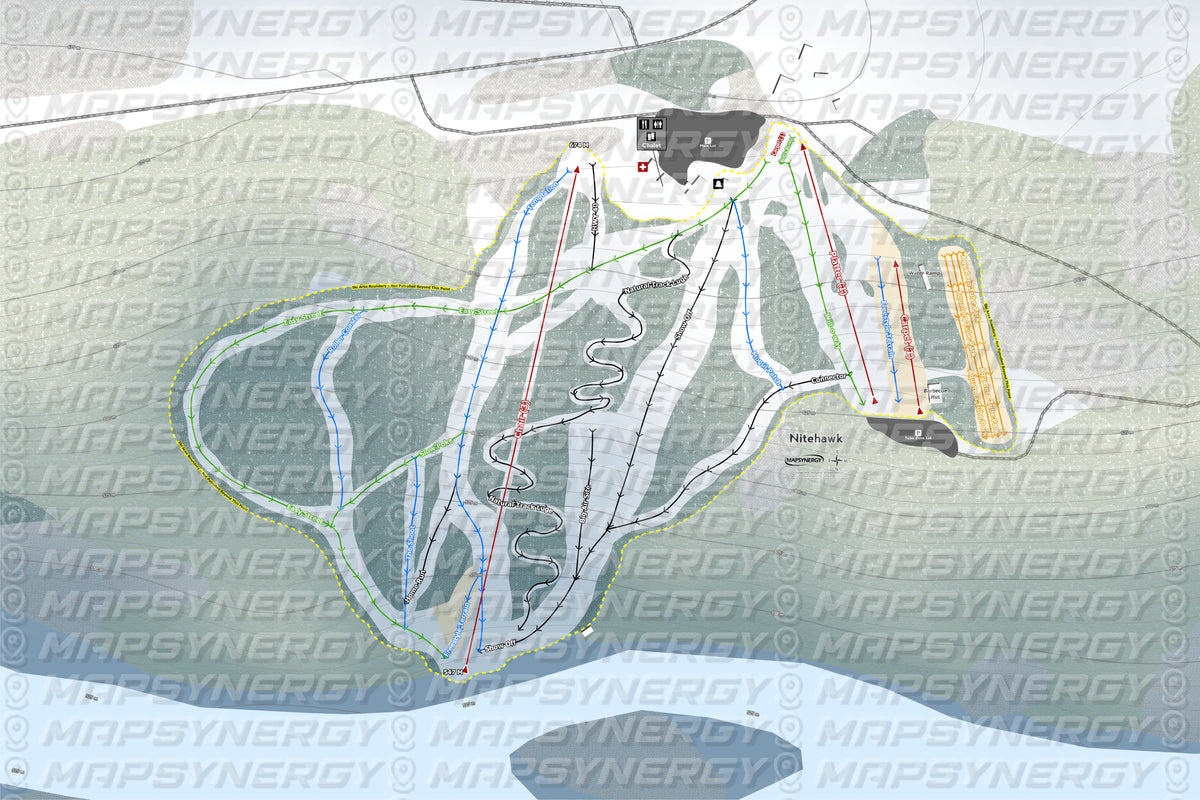 Nitehawk trail map