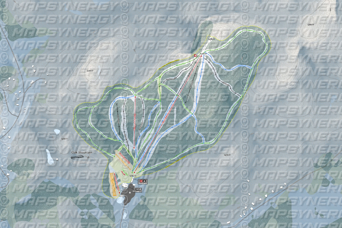 Oak Mountain trail map