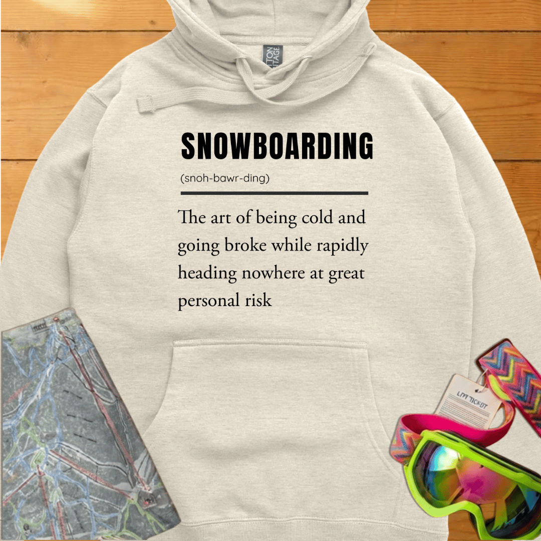 Snowboarding Definition Hoodie – for Snowboard lovers