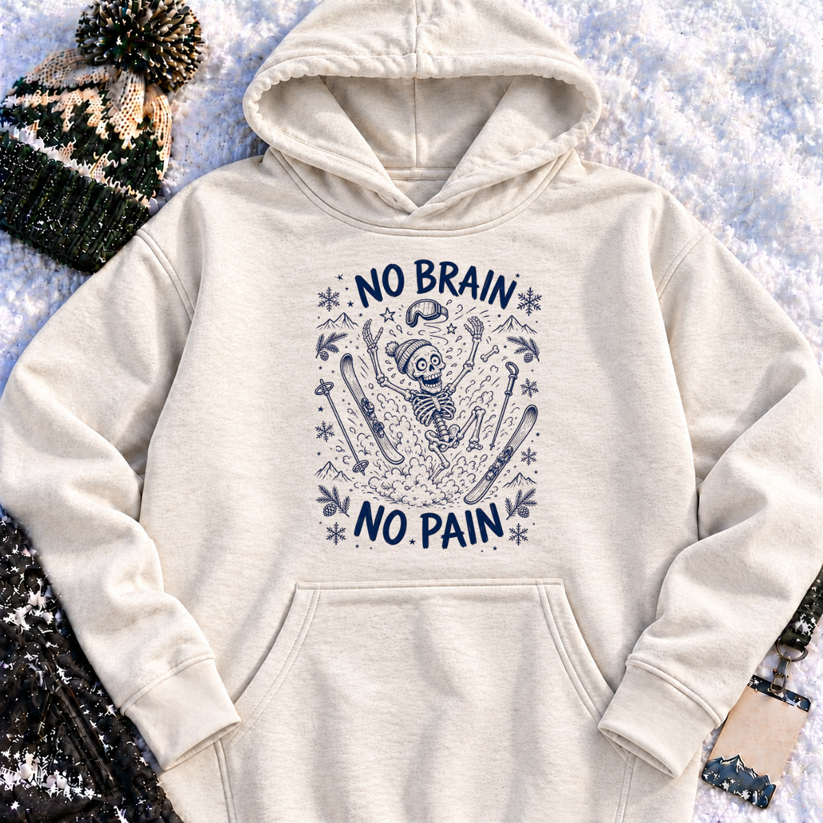 No Brain No Pain – Hoodie