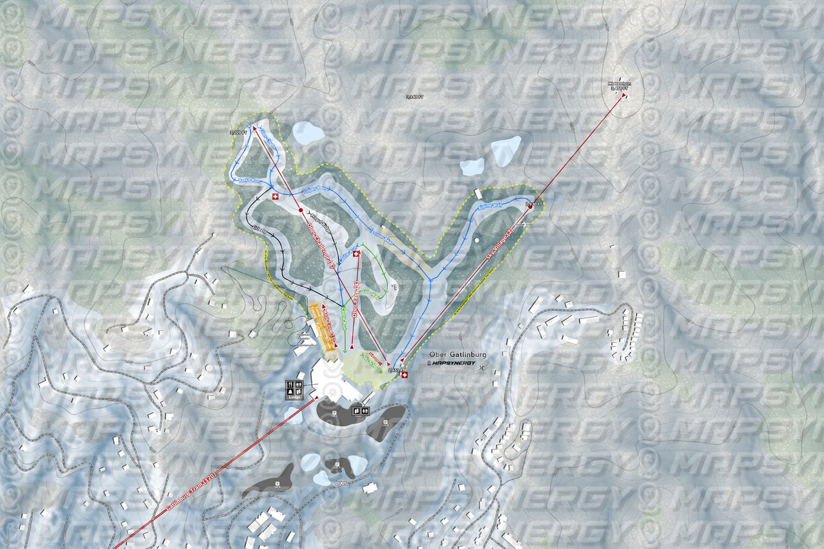 Ober Gatlinburg trail map