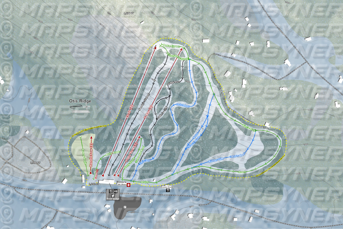 Otis Ridge trail map