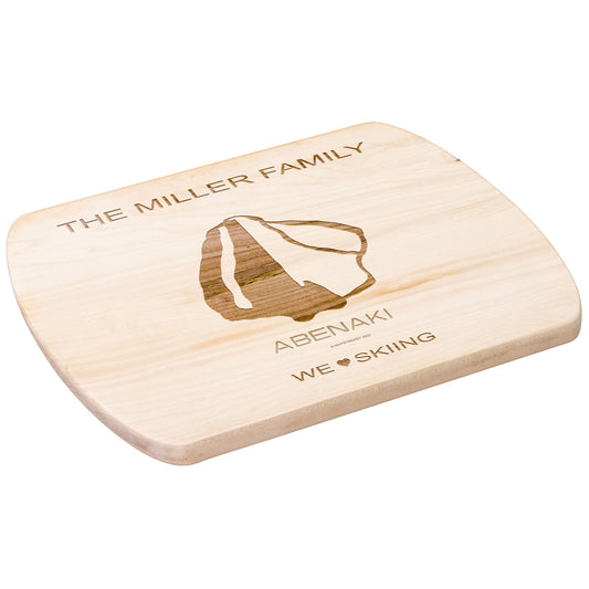 PERSONALIZED Abenaki , New Hampshire SKI TRAIL MAP CUTTING BOARD