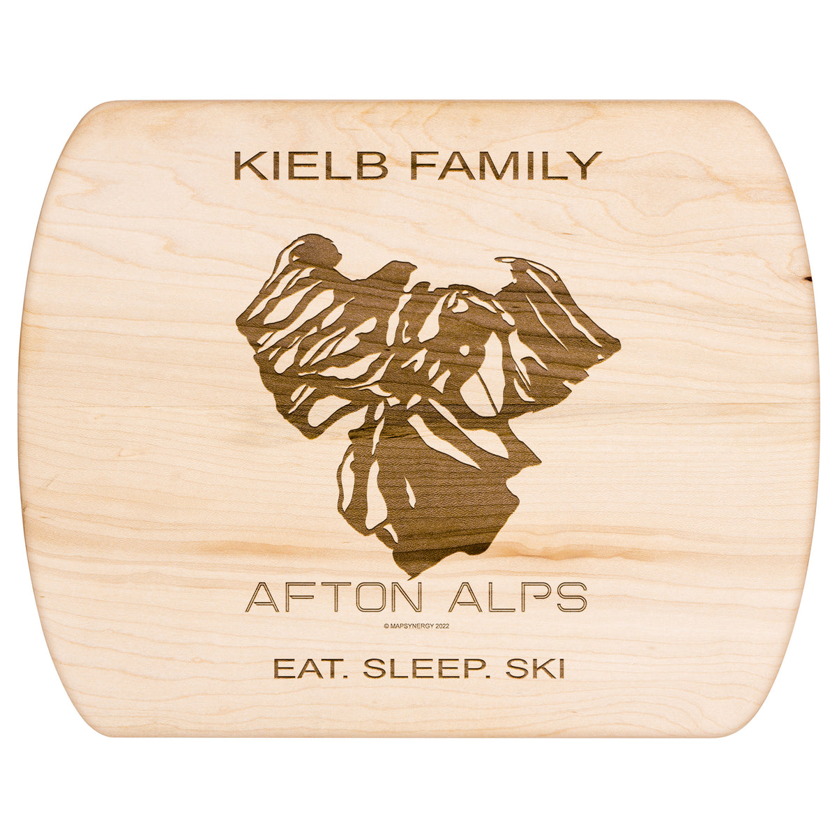 PERSONALIZED Afton Alps, Minnesota Ski Trail Map Cutting Board