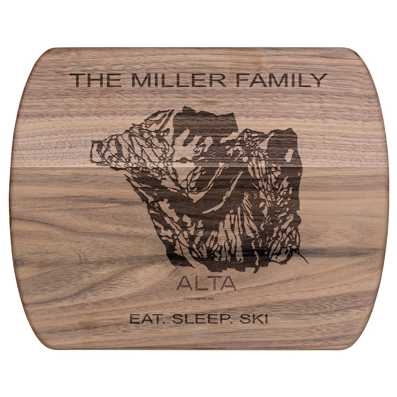 PERSONALIZED Alta, Utah SKI TRAIL MAP CUTTING BOARD