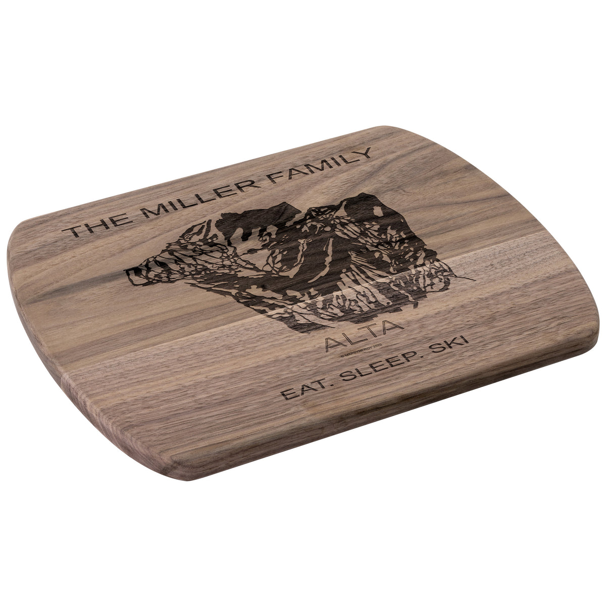 PERSONALIZED Alta, Utah SKI TRAIL MAP CUTTING BOARD
