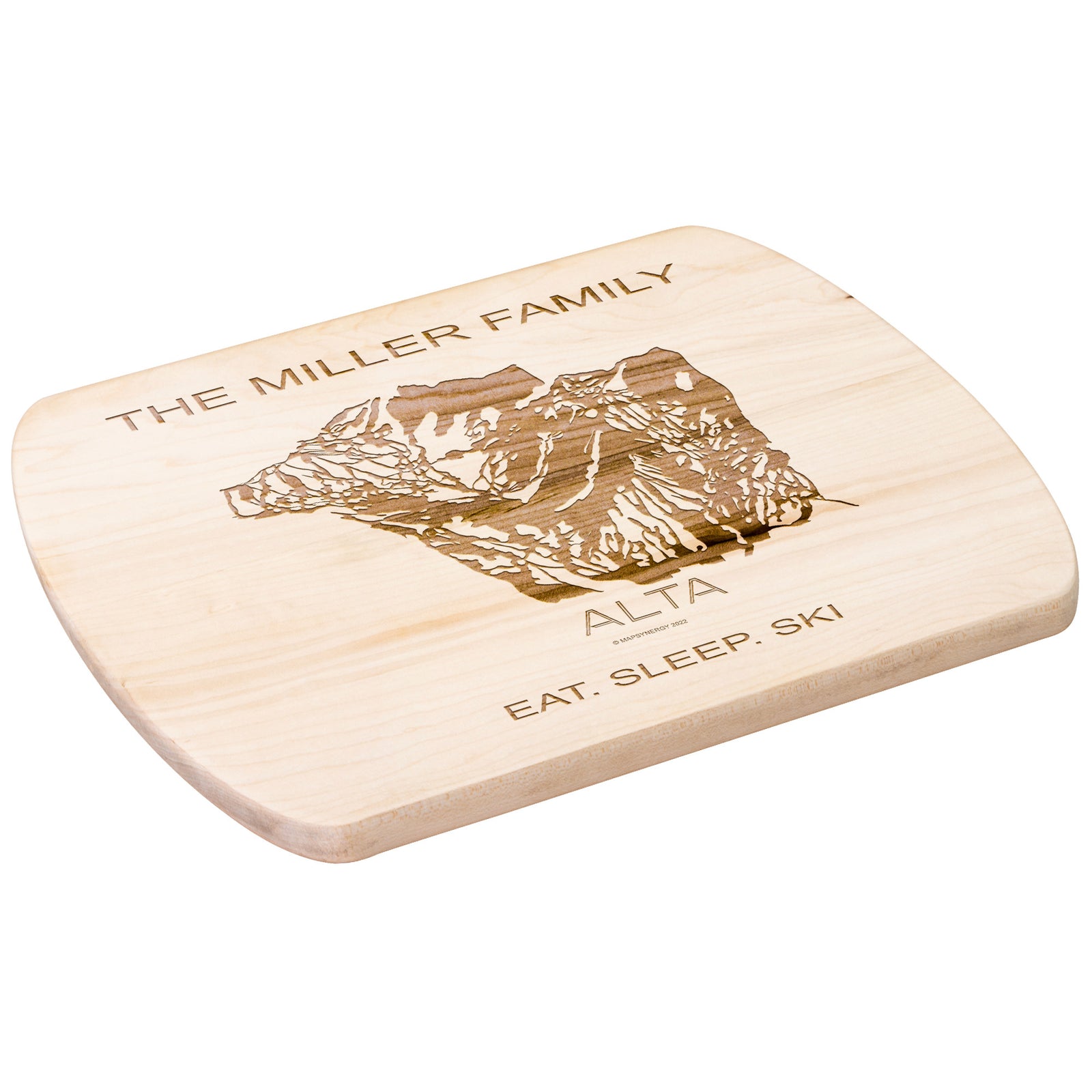 PERSONALIZED Alta, Utah SKI TRAIL MAP CUTTING BOARD