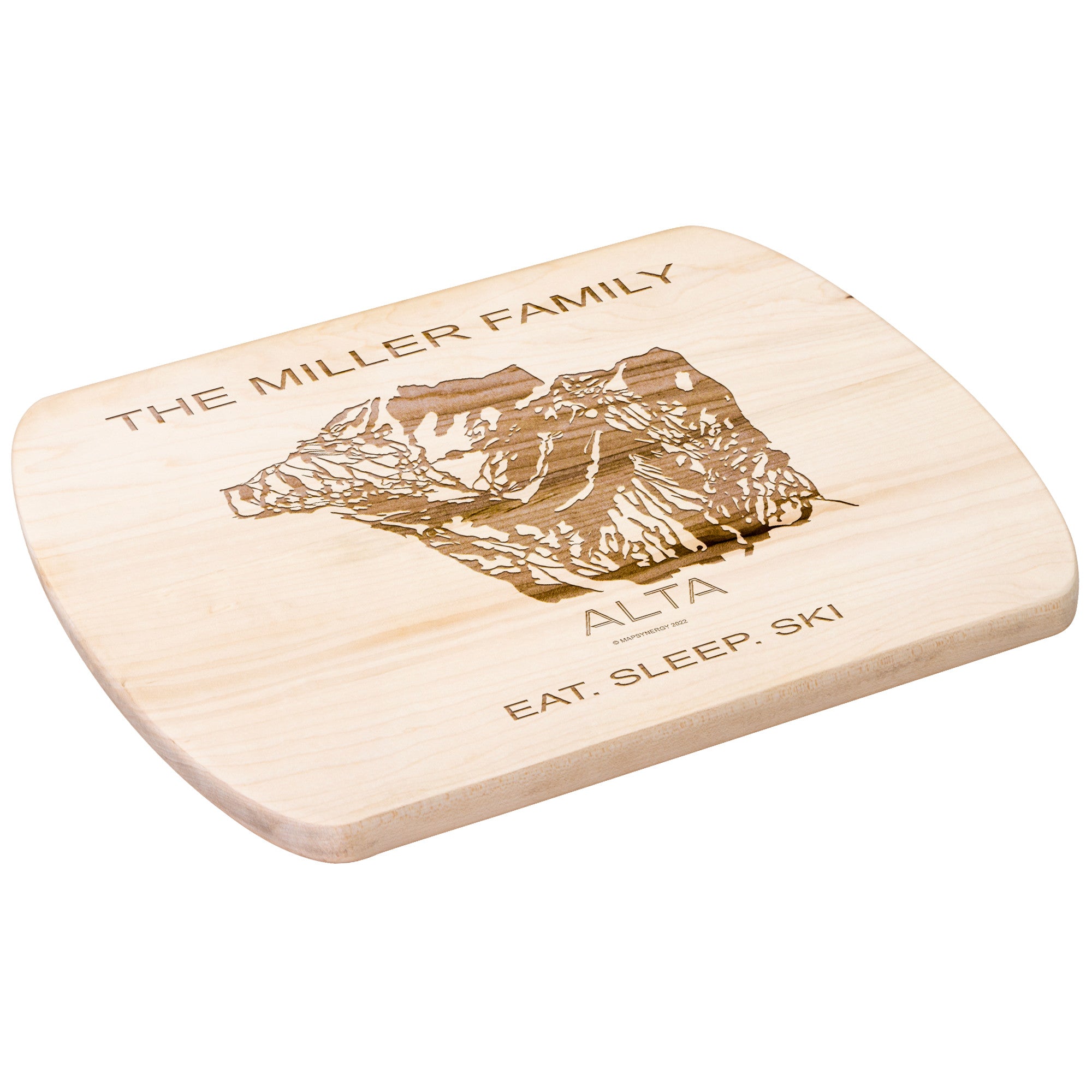 PERSONALIZED Alta, Utah SKI TRAIL MAP CUTTING BOARD