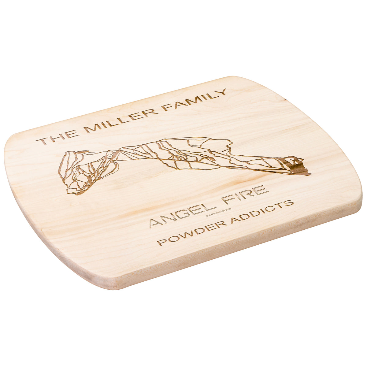 PERSONALIZED Angel Fire , New Mexico SKI TRAIL MAP CUTTING BOARD