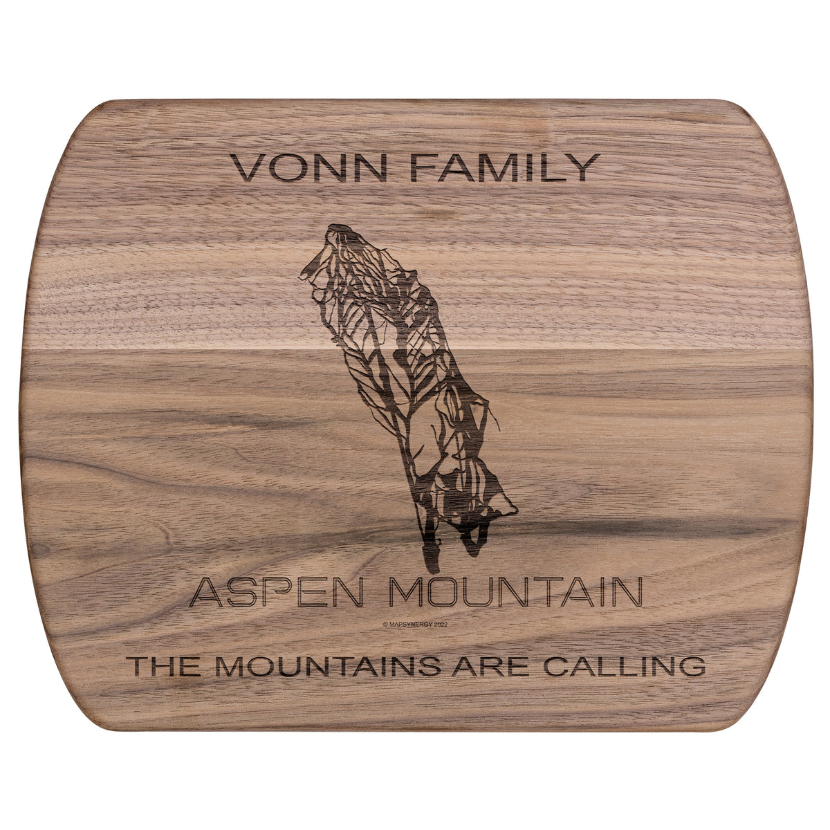 PERSONALIZED Aspen Mountain ,Colorado SKI TRAIL MAP CUTTING BOARD