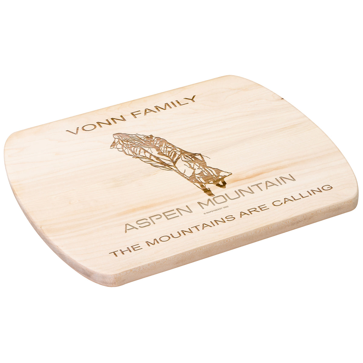 PERSONALIZED Aspen Mountain ,Colorado SKI TRAIL MAP CUTTING BOARD