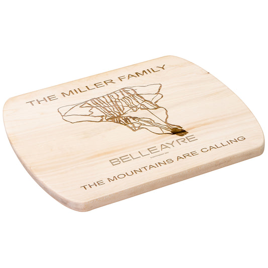 PERSONALIZED BELLEAYRE , New York SKI TRAIL MAP CUTTING BOARD