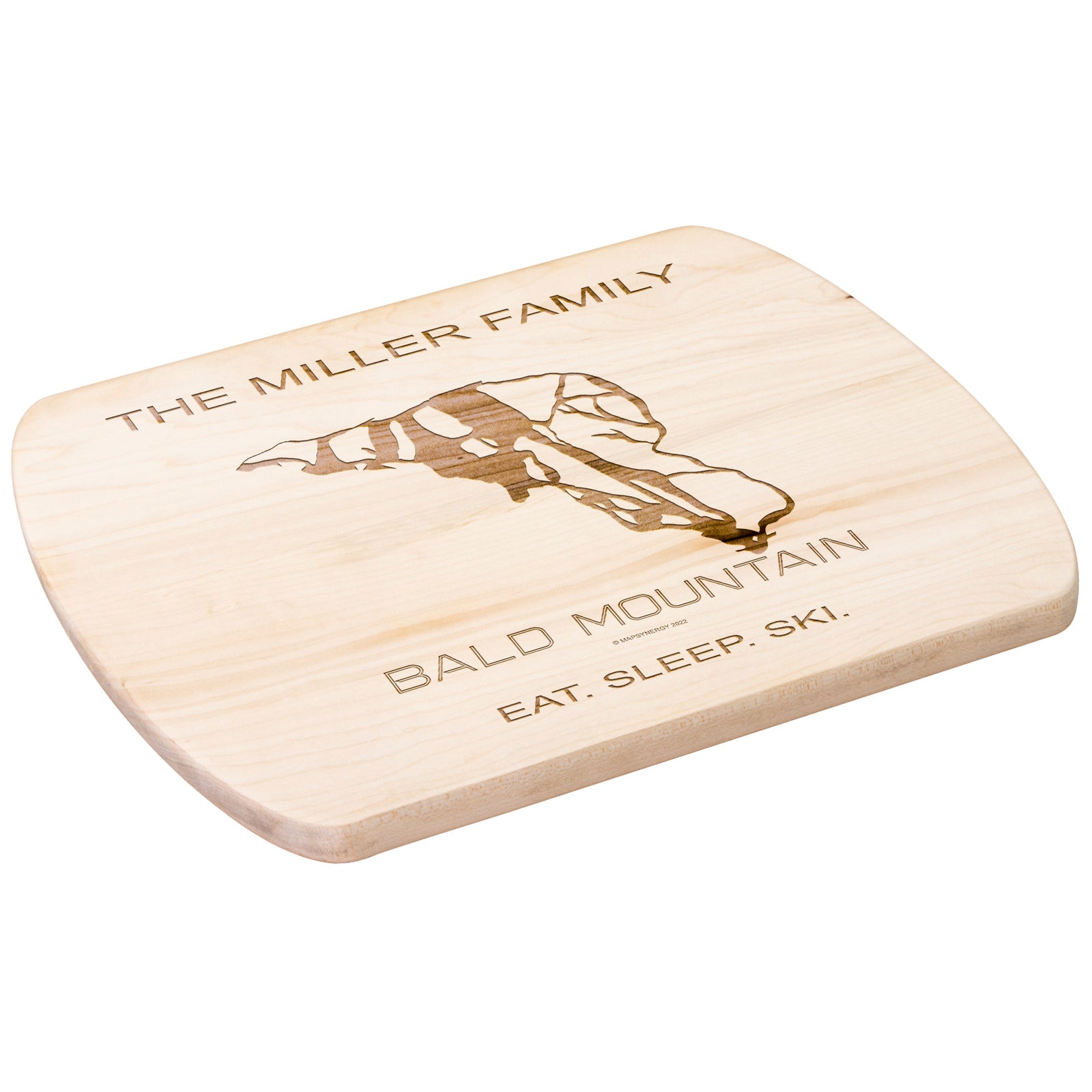 PERSONALIZED Bald Mountain , Idaho SKI TRAIL MAP CUTTING BOARD