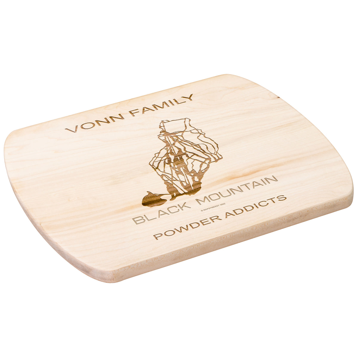 PERSONALIZED Black Mountain , New Hampshire SKI TRAIL MAP CUTTING BOARD