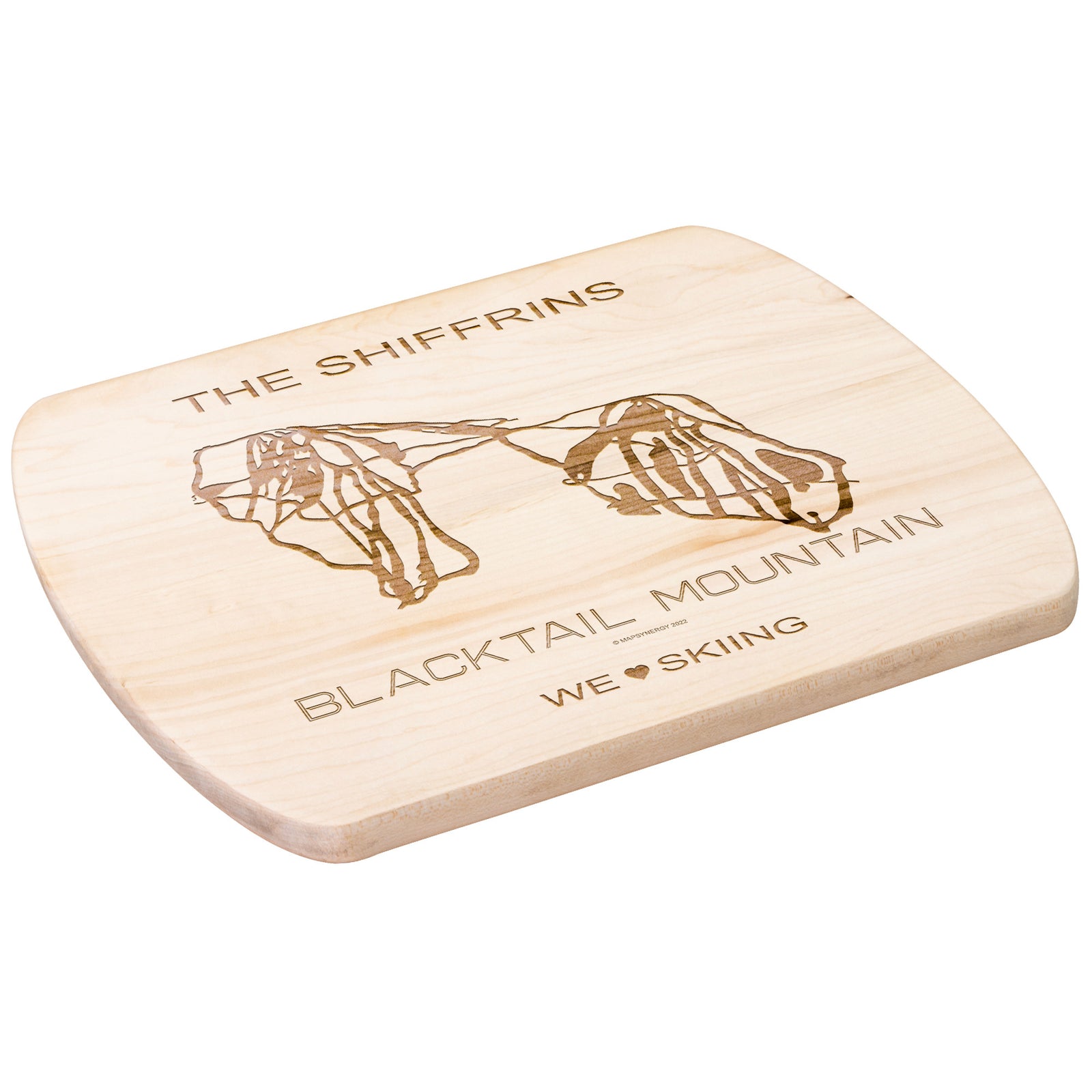 PERSONALIZED Blacktail Mountain , Montana SKI TRAIL MAP CUTTING BOARD