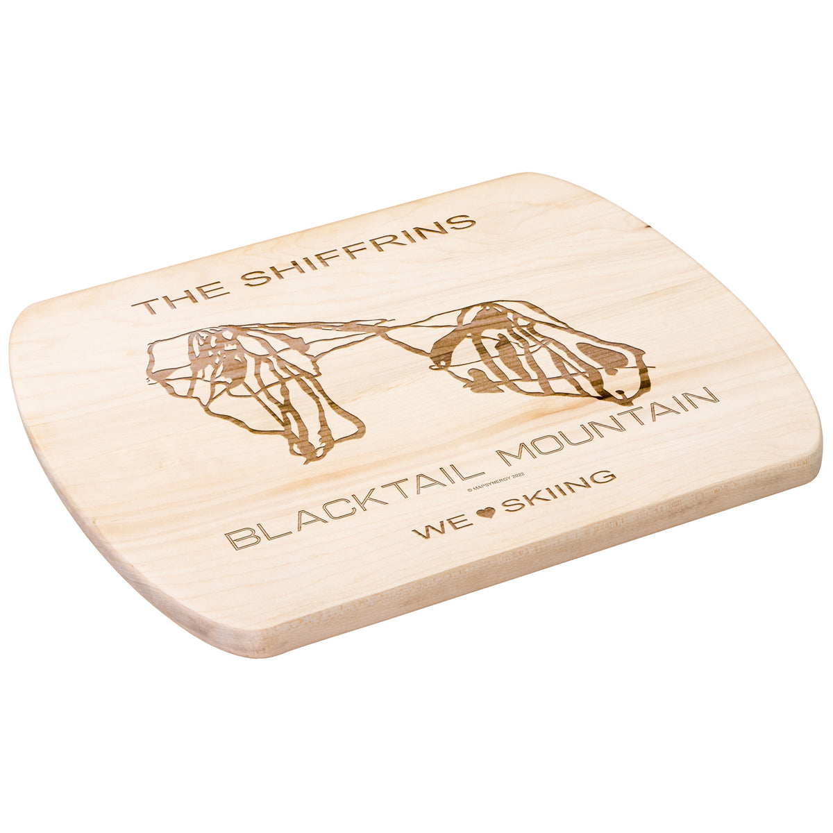 PERSONALIZED Blacktail Mountain , Montana SKI TRAIL MAP CUTTING BOARD