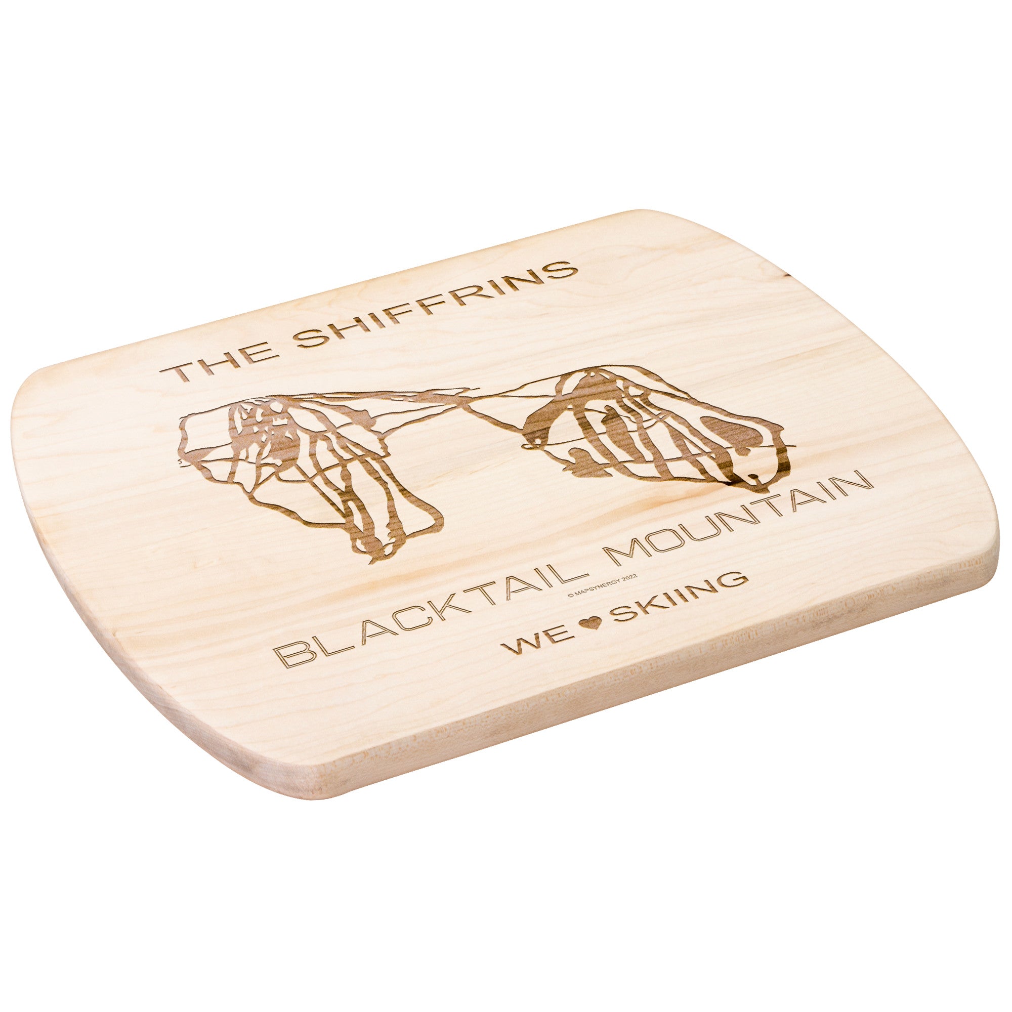 PERSONALIZED Blacktail Mountain , Montana SKI TRAIL MAP CUTTING BOARD