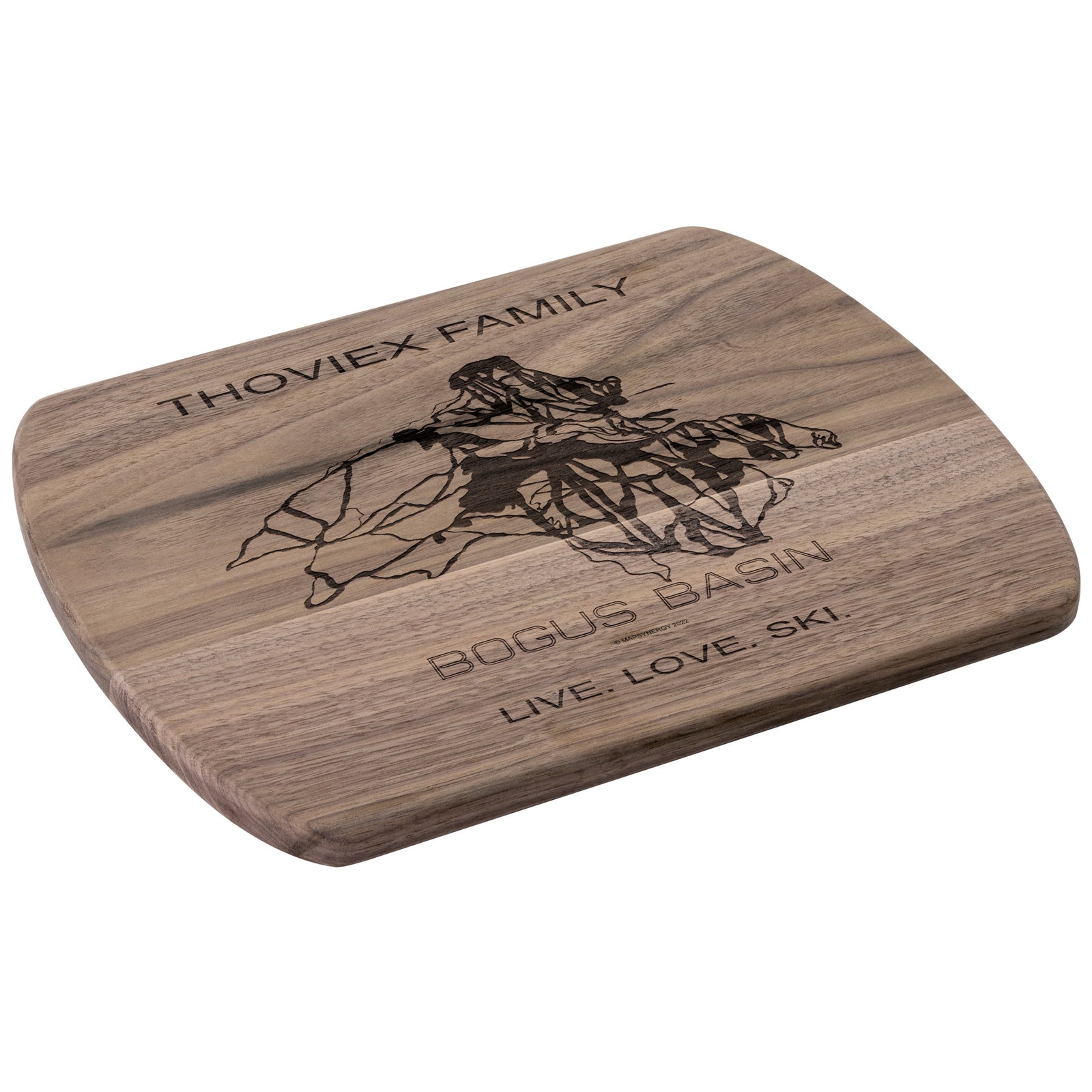 PERSONALIZED Bogus Basin , Idaho SKI TRAIL MAP CUTTING BOARD
