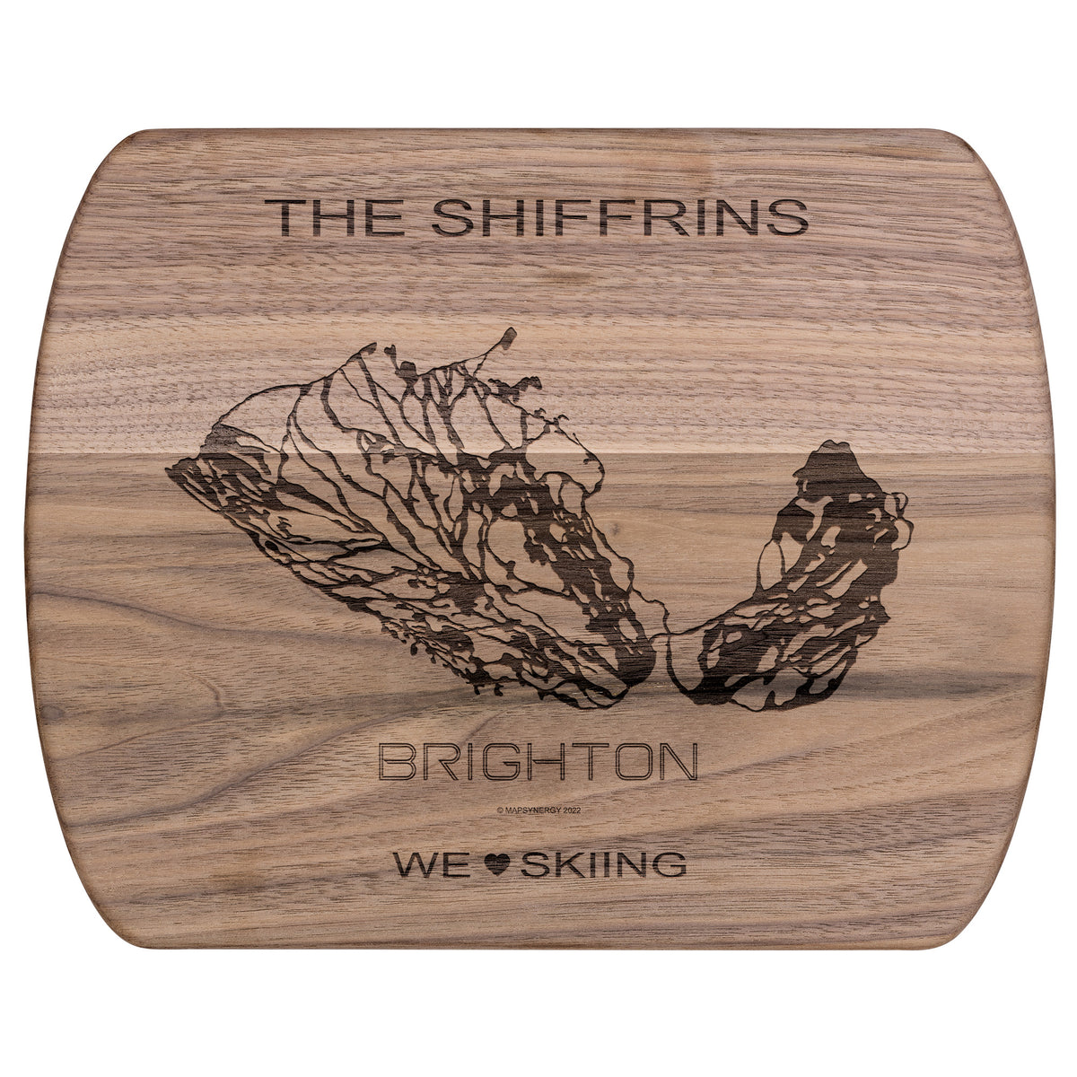 PERSONALIZED Brighton ,Utah SKI TRAIL MAP CUTTING BOARD