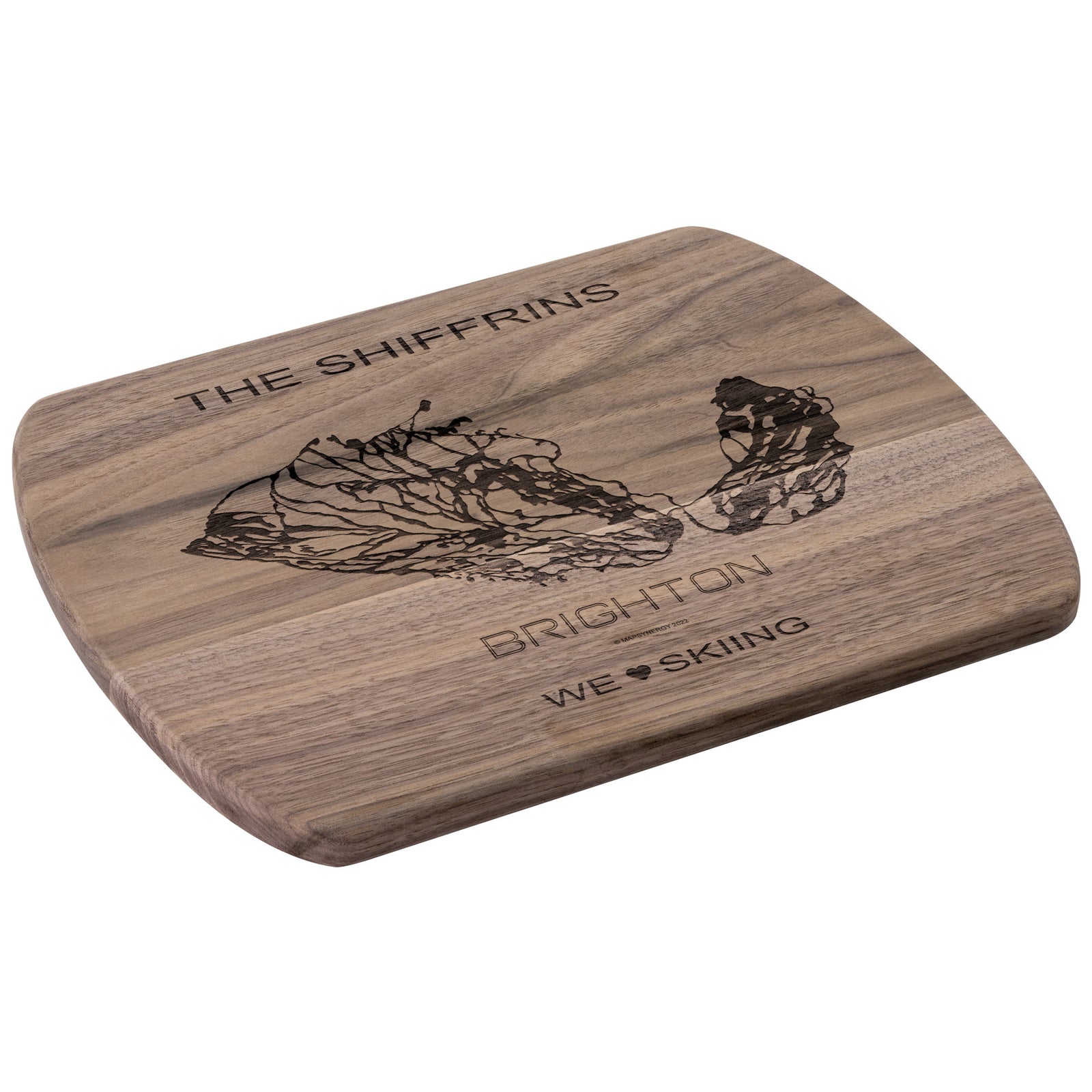 PERSONALIZED Brighton ,Utah SKI TRAIL MAP CUTTING BOARD