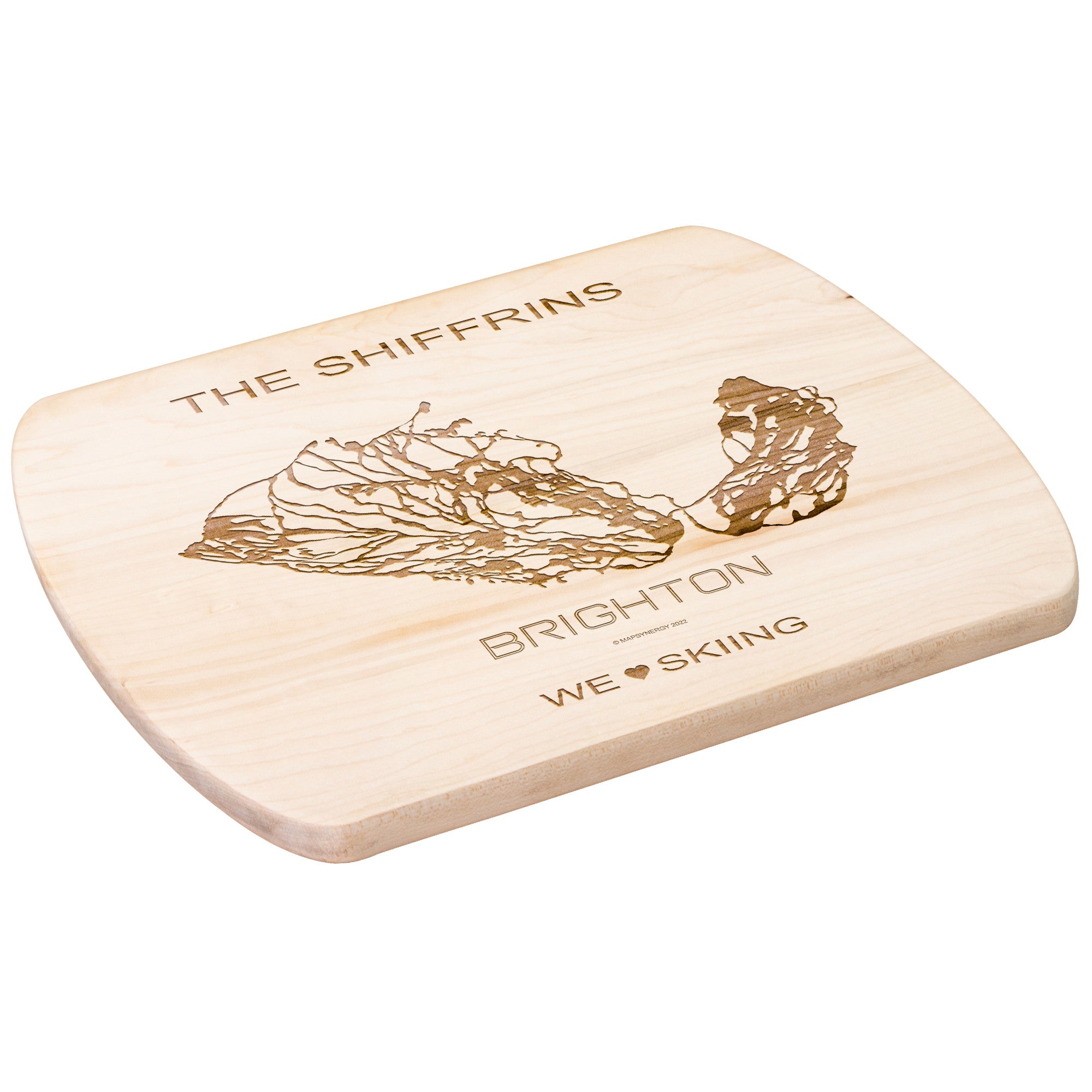 PERSONALIZED Brighton ,Utah SKI TRAIL MAP CUTTING BOARD