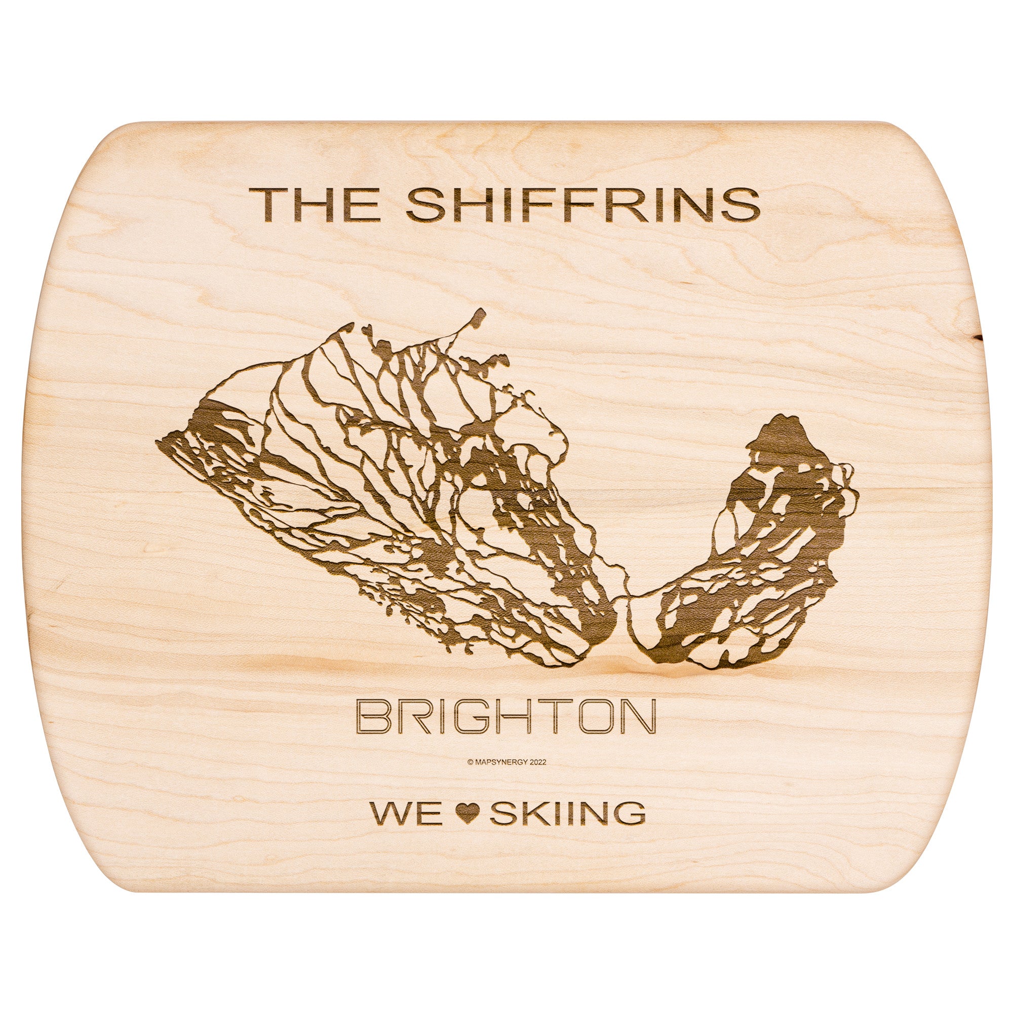 PERSONALIZED Brighton ,Utah SKI TRAIL MAP CUTTING BOARD